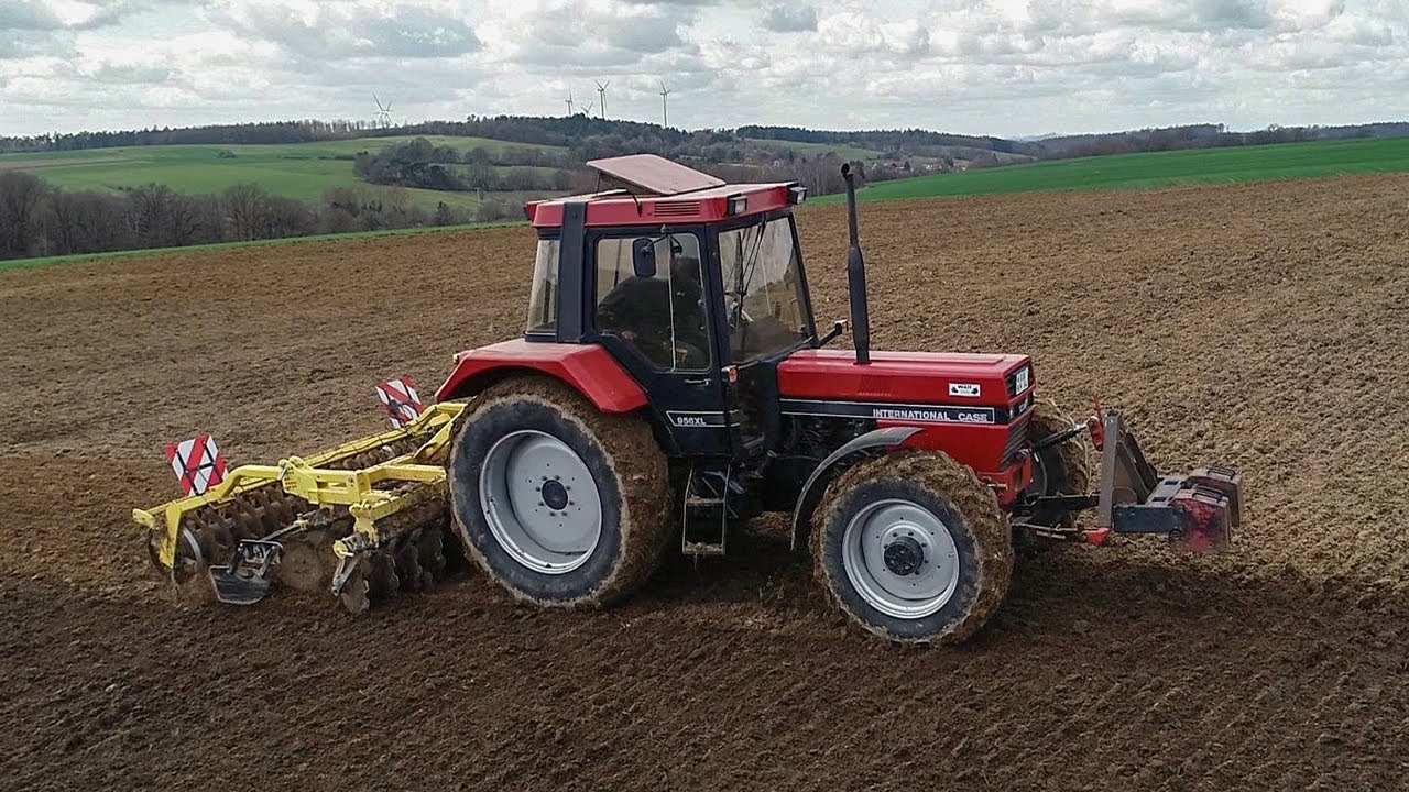 Case IH 956 XL mit Saxonia Scheibenegge & Claas Ares 617 ATZ [Sound]