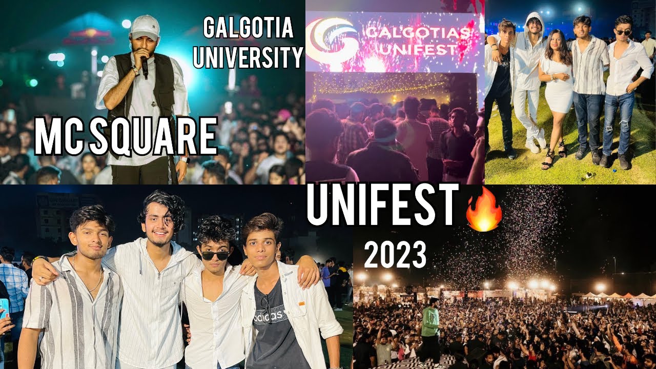 UNIFEST 🔥2023| GALGOTIA UNIVERSITY | MC SQUARE 🔥| GREATER NOIDA 📍/ @GalgotiasUniversity_1