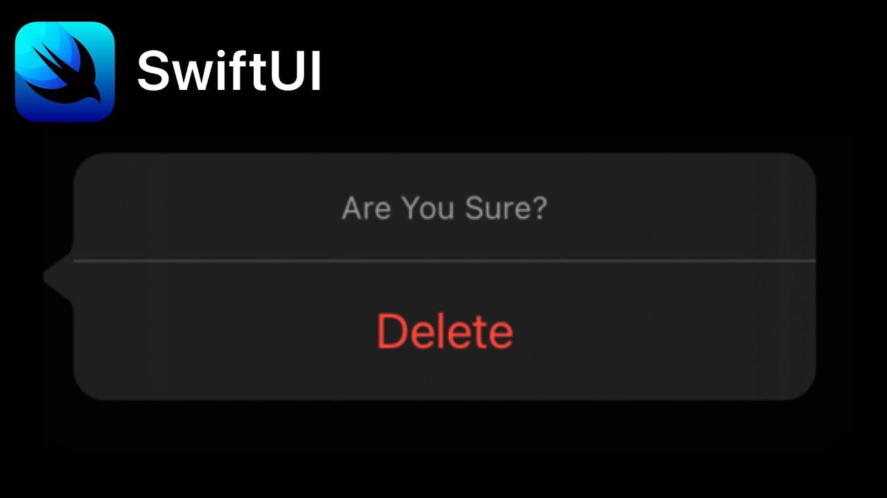 Диалог подтверждения SwiftUI | iOS 15