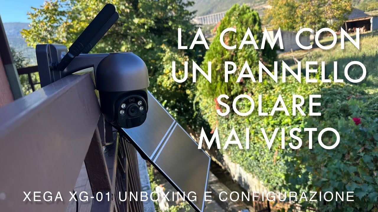 XEGA XG-01 - La Cam 4G con un pannello solare mai visto