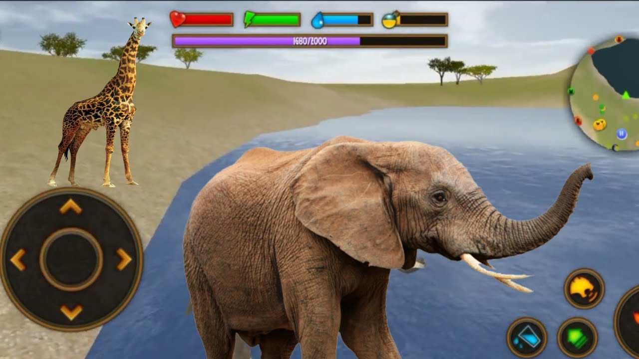 Hathi raja fight Giraffe | Hathi wala game | Elephant game | Hathi cartoon | Kids games