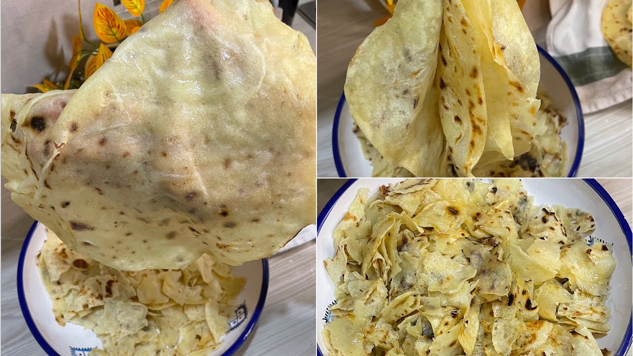 طريقة تحضير المريش التونسي أو خبز الرقاق من الأكلات التقليدية التونسية 🇹🇳👌😋