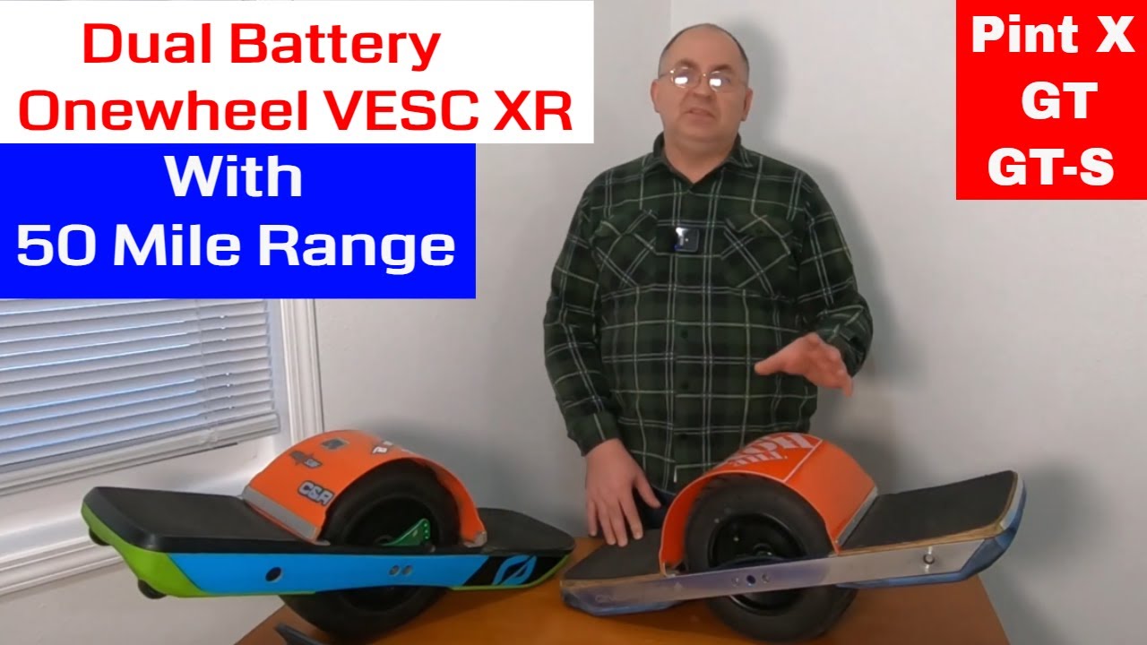 Onewheel VESC XR 18s3p battery with 50 Mile Range it's better than Pint X GT GT-S