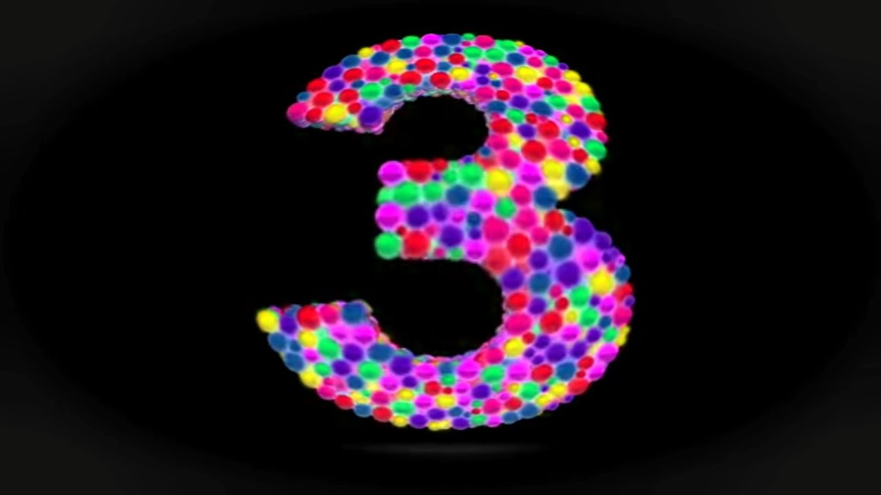 Learn Number 3 With Symbol Color Effects//Sponsored By Gamavision Csupo Effects 