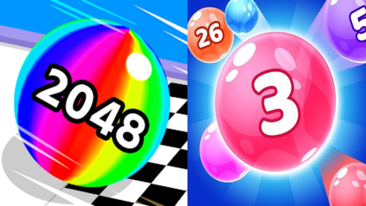 Marble Run vs Ball Run 2048 - Gameplay Walkthrough Mobile Game Android Ios Gaming All Levels