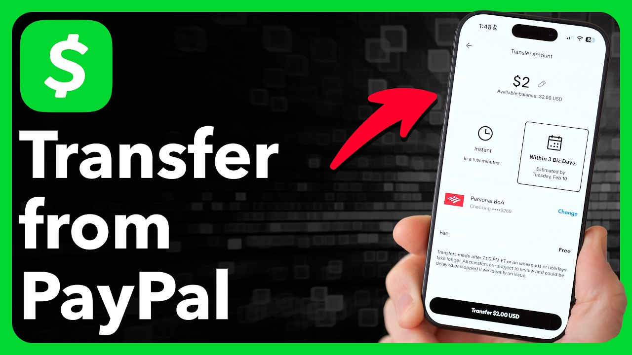 Как перевести деньги с PayPal на Cash App