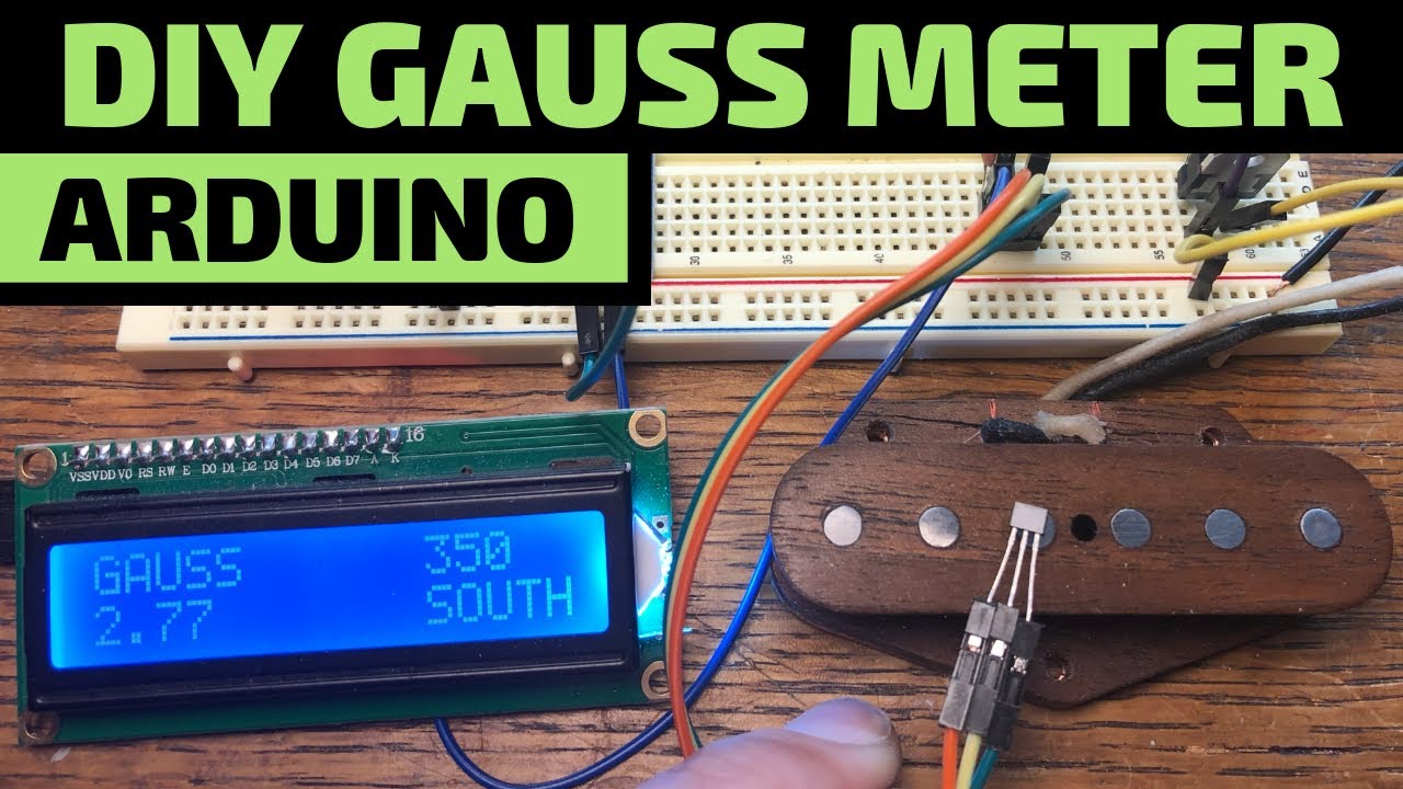 ✅Самодельный гауссметр с Arduino для проверки силы магнита звукоснимателя