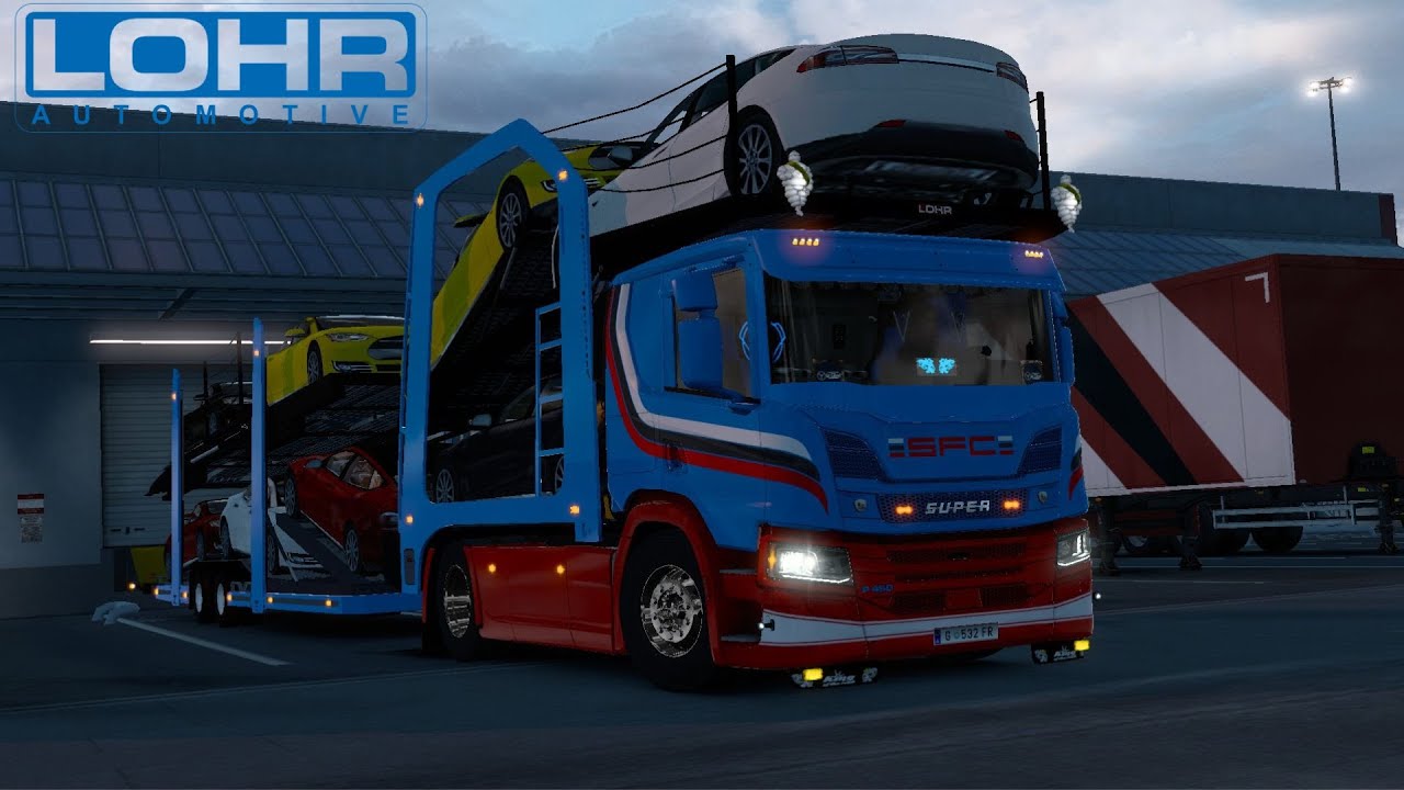[ ETS2 V 1.44 ] SCANIA P | CARTRANSPORTEUR | ADDON SCANIA EUGENE PACK V8.1 | EuroTruckSimulator2