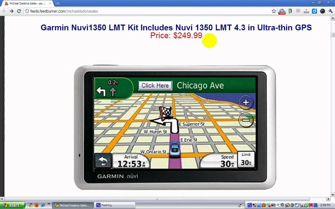 Garmin 10x Mobile GPS Navigation System & Garmin Nuvi1350 : Michael Dadona Sales