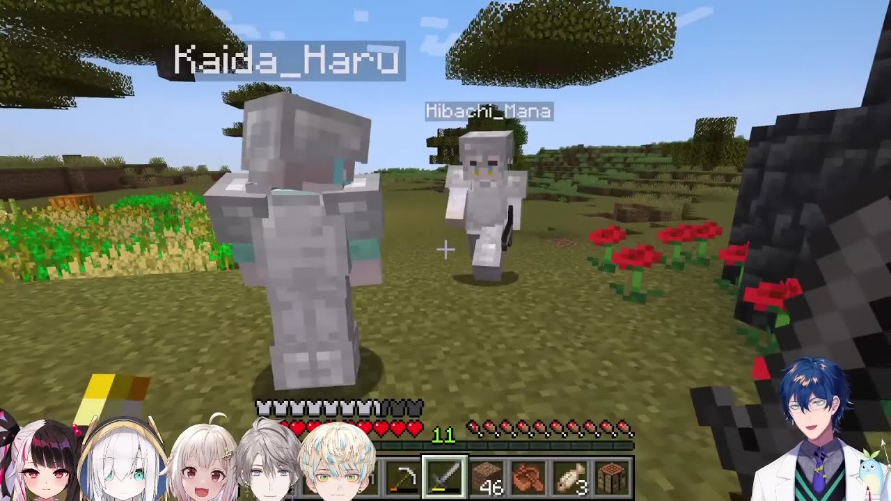 Leos and Mana tease Kaida in Minecraft [Nijisanji Eng Sub]