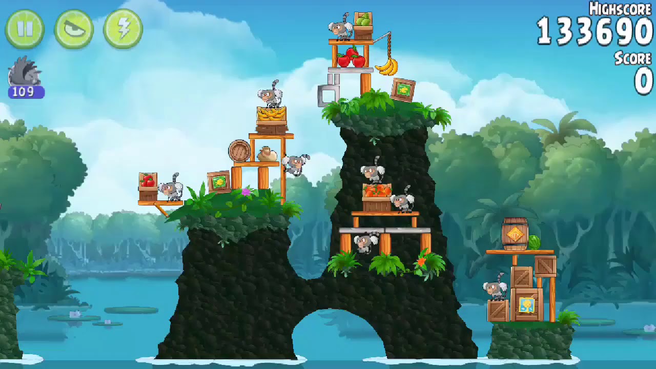 Angry Birds Rio Treasure Hunt All levels (MightyEagle Any%)