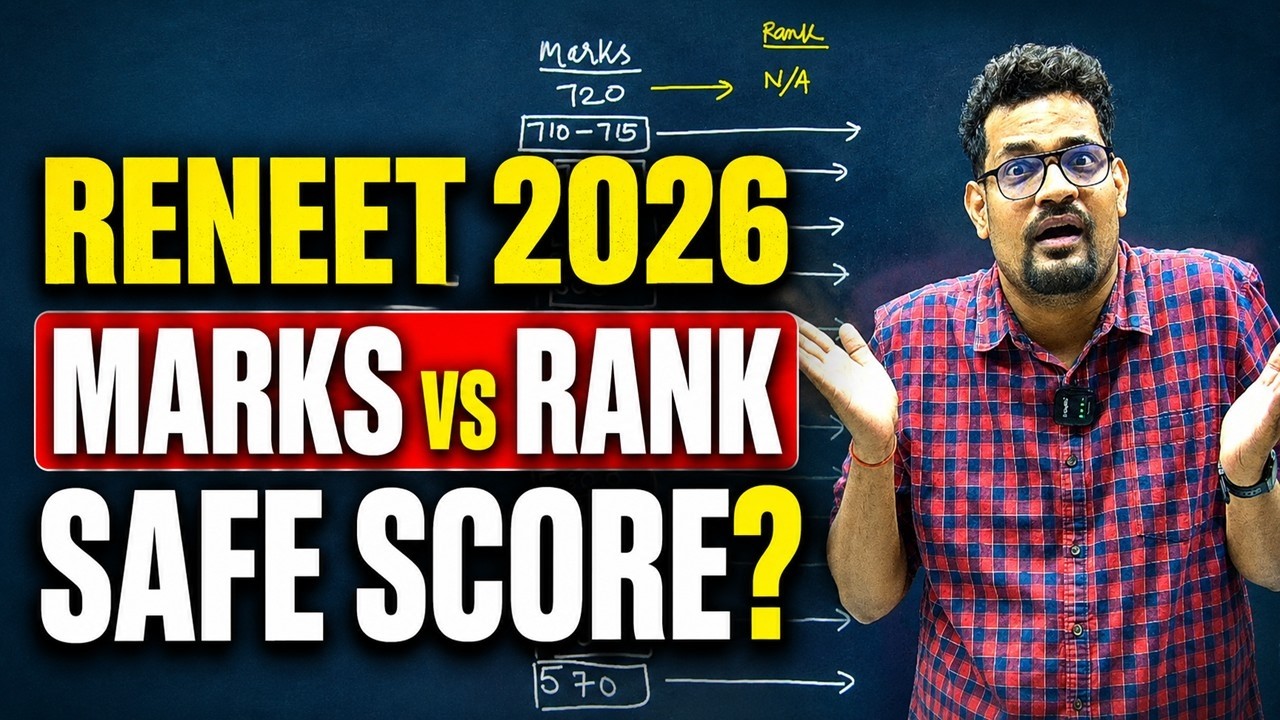 ReNEET 2026 Marks vs Rank Analysis 🔥 | Safe Score for GMC & Expected Cutoff 2026 | By Nikhil Sir