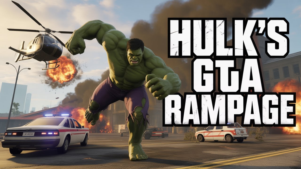 HULK RAMPAGE in GTA 5 💥 | Epic Destruction & Chaos!