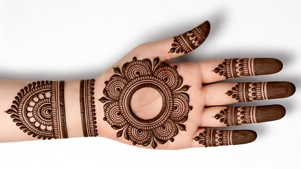 New stylish mehndi design for front hand | easy simple mehndi | mehandi ka design | mehndi | mehandi