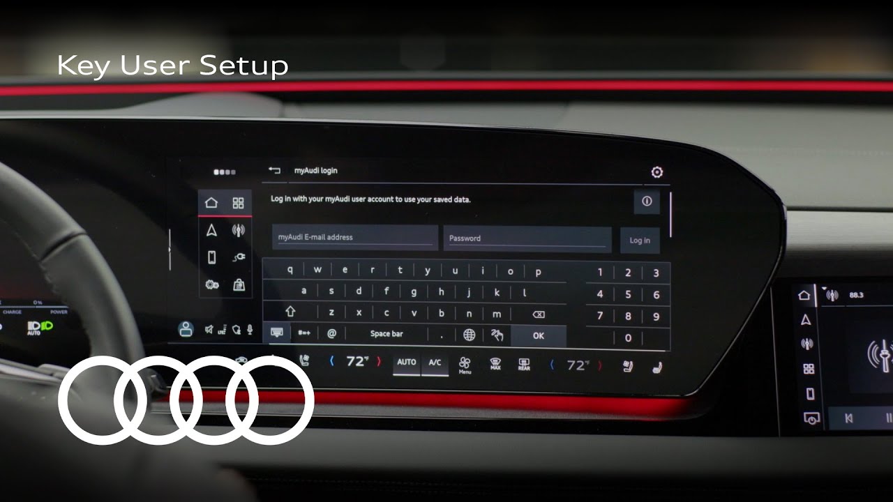 Audi Tech Tutorial: Q6 e-tron | Настройка ключевого пользователя