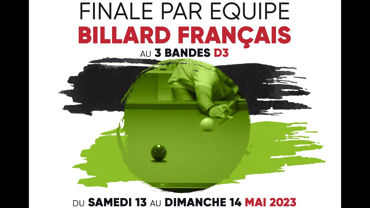 BILLARD FRANCAIS - 3 BANDES PAR EQUIPE - ZOPPI - GAUCHER