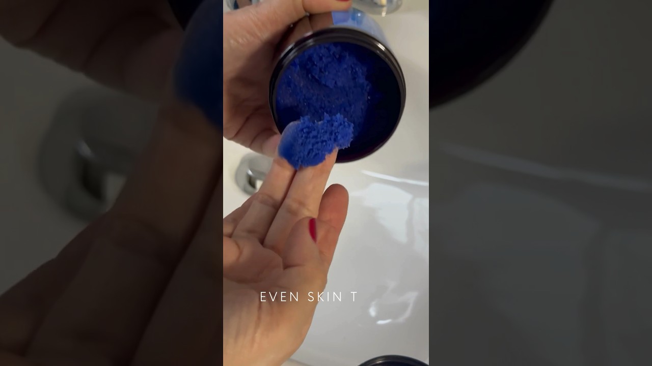 Blue Nila Scrub- foaming sugar scrub even skin tone #nila #bluenila #bodyscrub