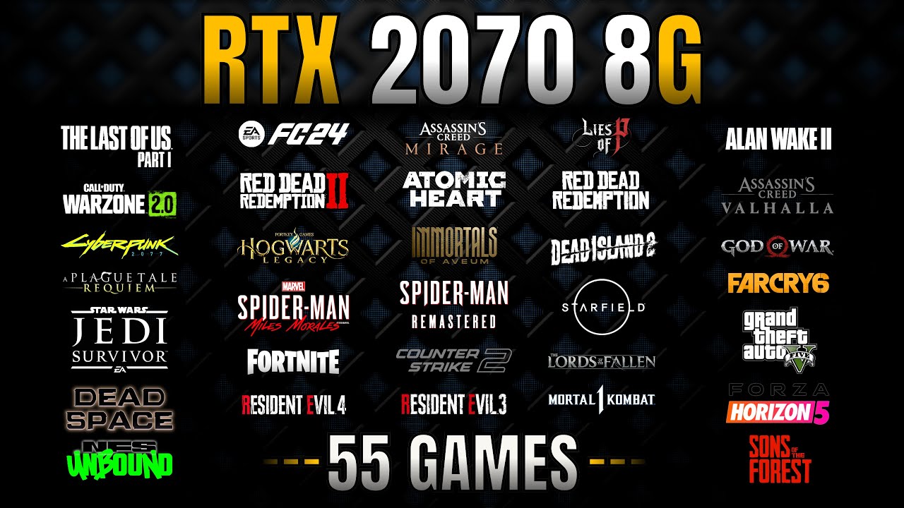 RTX 2070 in 2024 - 55 Games Tested