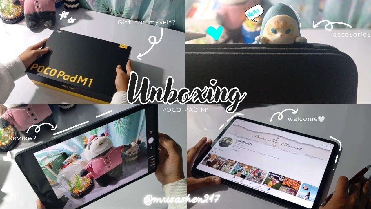 unboxing vlog✧˖&deg;.: POCO Pad M1 l gift for myself & mini review.