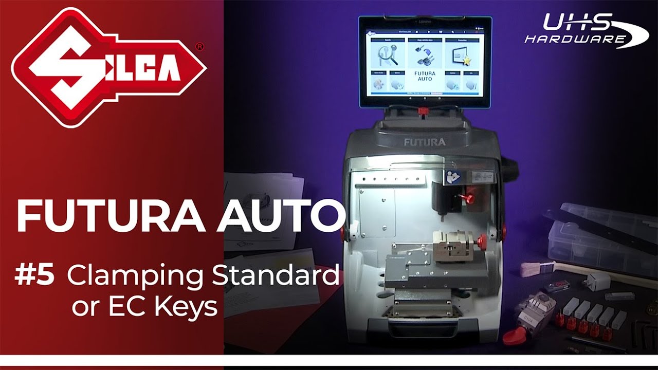 Silca Futura Auto Key Cutter - [ Part 5 ] How To Clamp Standard or EC Keys