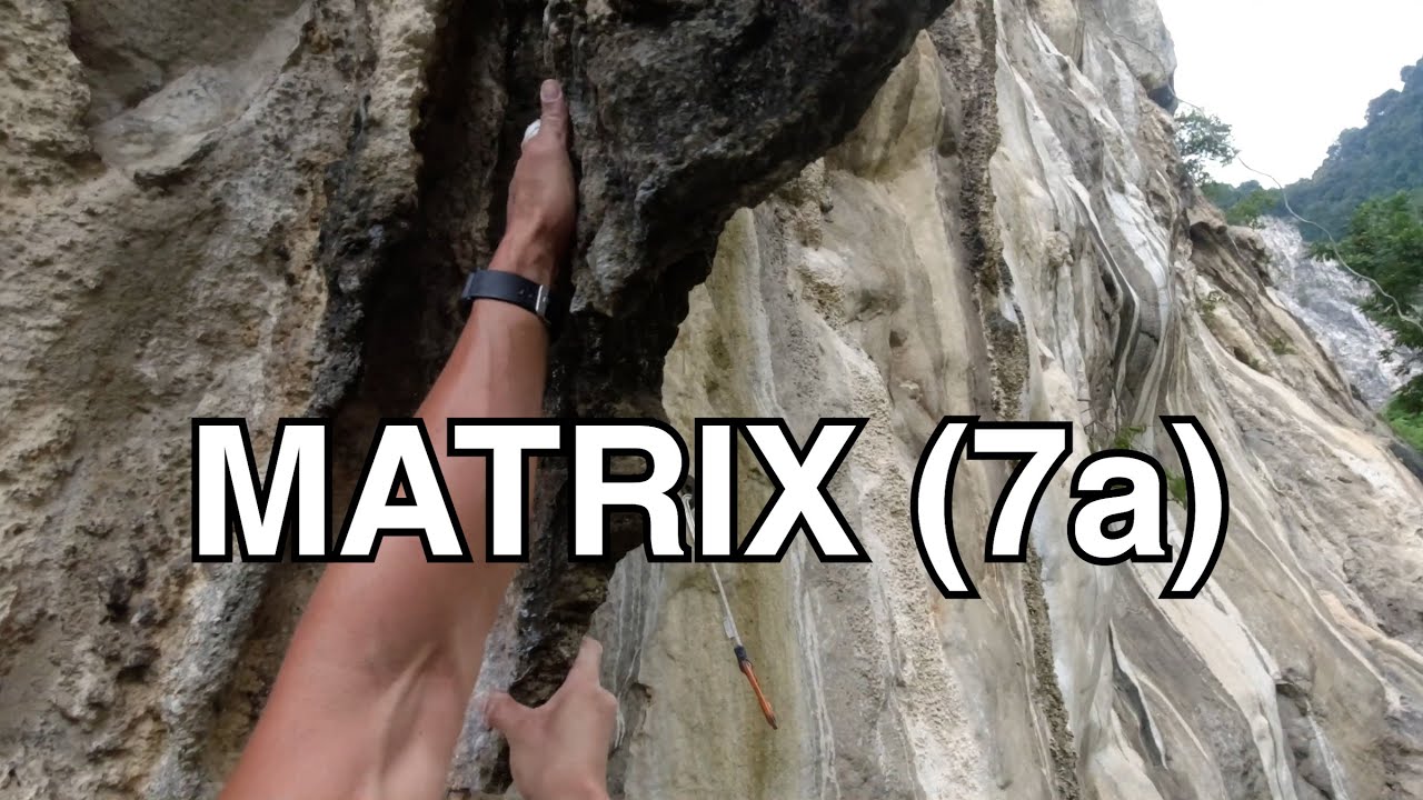 Matrix (7a) - Rock Climbing in Malaysia, Nanyang Wall, Batu Caves, Kuala Lumpur