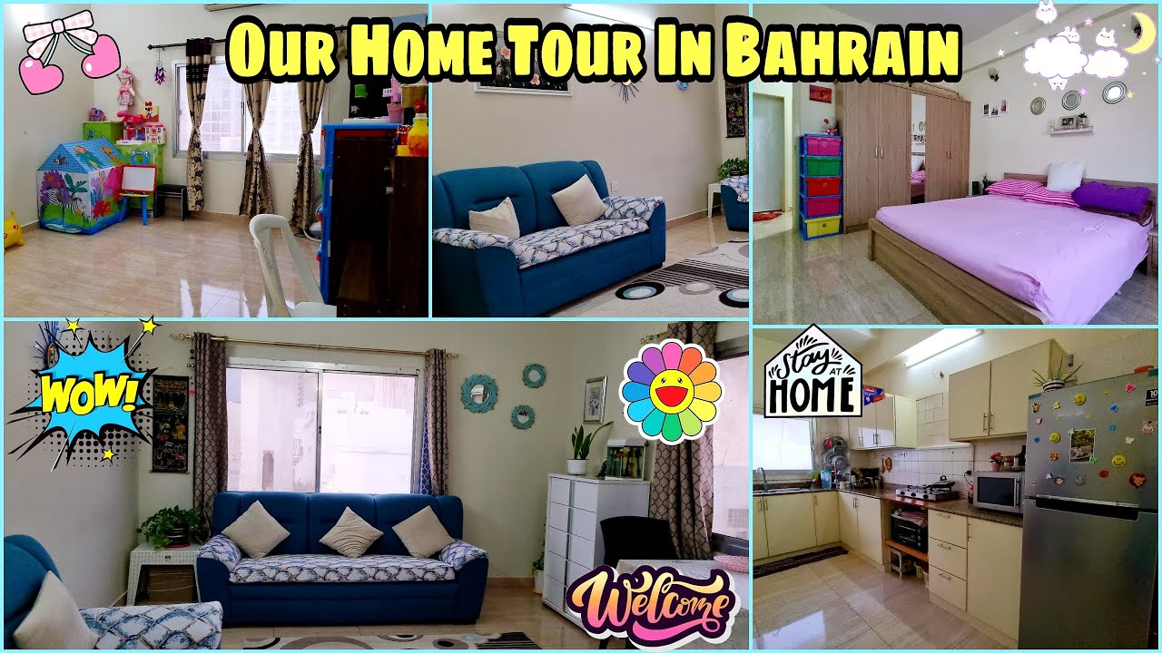 Our Home Tour In BAHRAIN 2022 🏠 | 2 BHK Rented Apartment Flat In Bahrain | INDIAN NRI MOM Vlogs