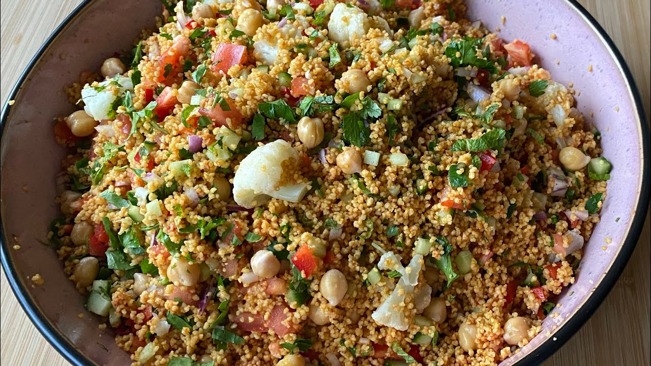 Cauliflower and Chickpea Couscous Salad