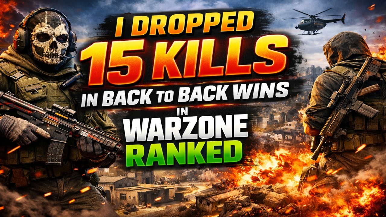 15 Kills in Back-To-Back Wins in Warzone Ranked - Full Gameplay Chaos