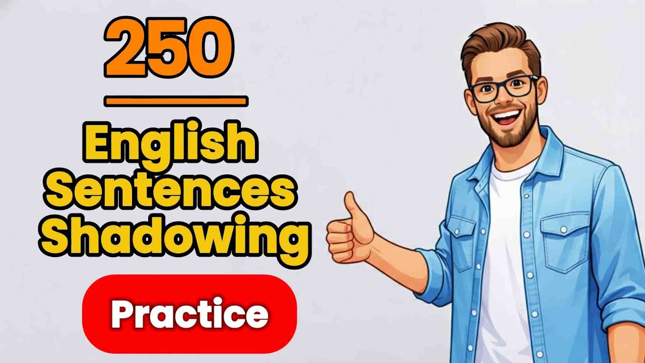 15 minutes of English Shadowing Practice | A1-B1 | Listening and Speaking Fluency Practice