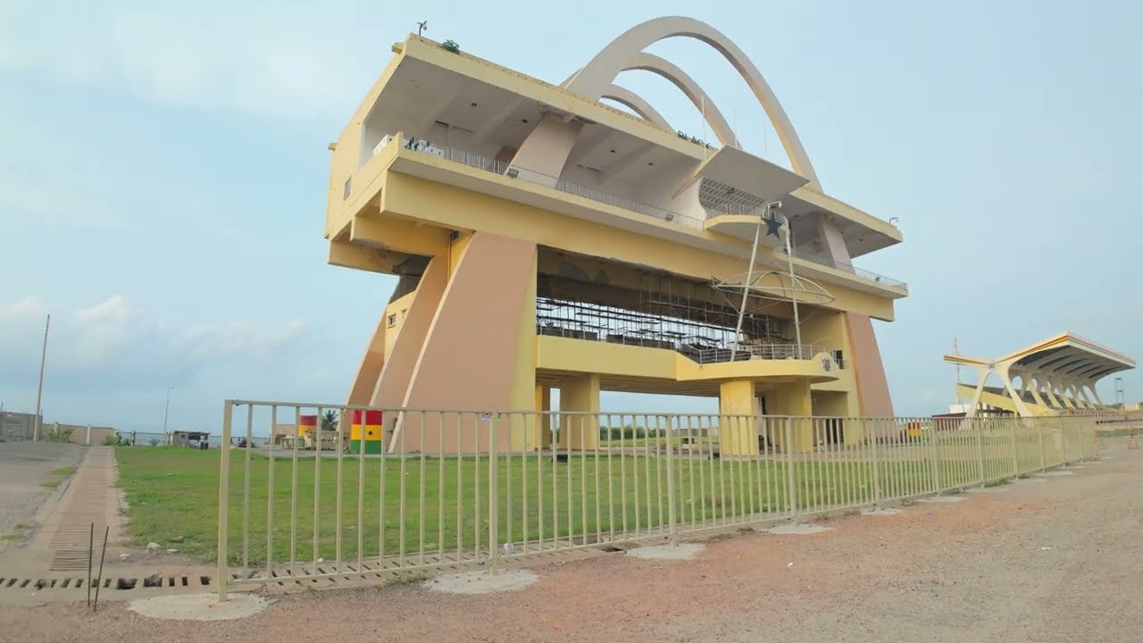 Black Star Square 4K virtual Walking Tour  , Accra-Ghana