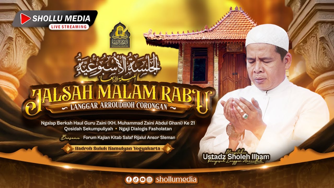🔴 [LIVE ] JALSAH MALAM RABUAN LANGGAR ARROUDHOH CORONGAN | UST SHOLEH ILHAM | Selasa,20 Januari 2026