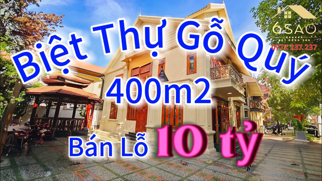 Bán Lỗ 10 Tỷ Biệt Thự Gỗ Quý - Khu Phân Lô Biệt Thự Đẳng Cấp - Sang Trọng | BDS 6 Sao
