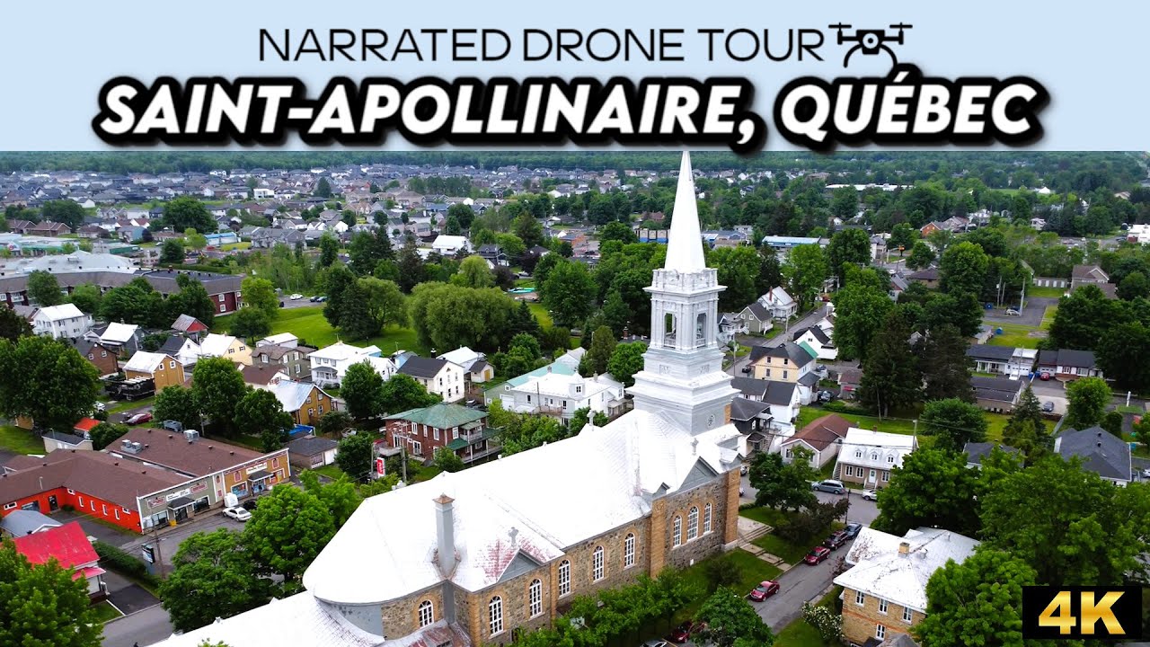⚜️Soaring Over Saint-Apollinaire 🚁 | 4K Drone Adventure in Québec 🇨🇦