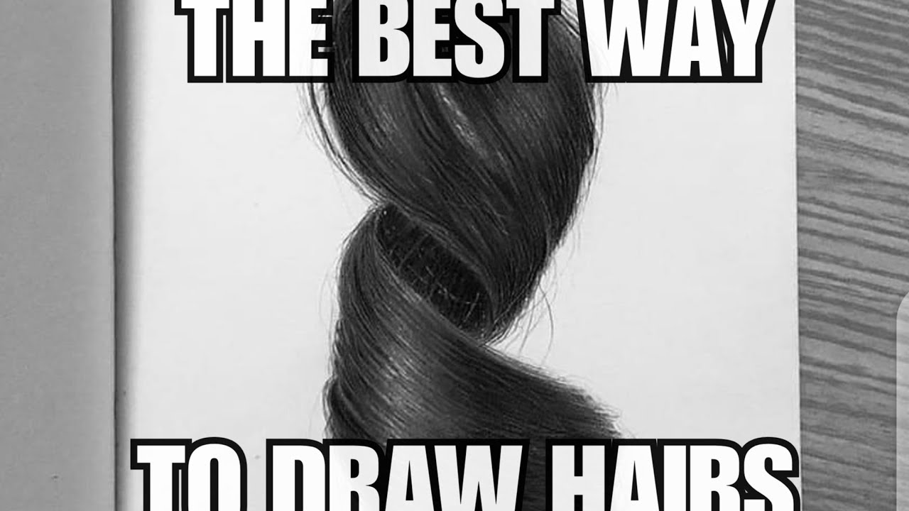 how to draw hair |(step by step for beginners)