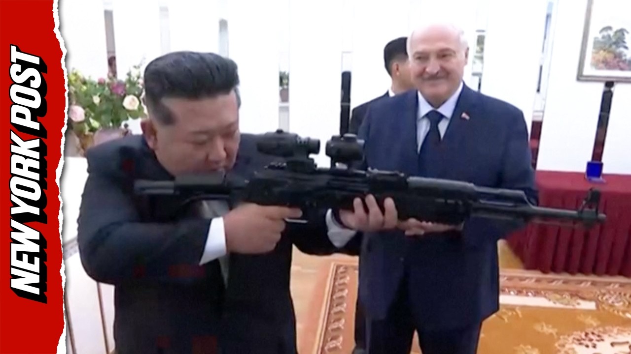 Belarusian President Lukashenko Gifts Rifle to Kim Jong Un During North Korea Visit