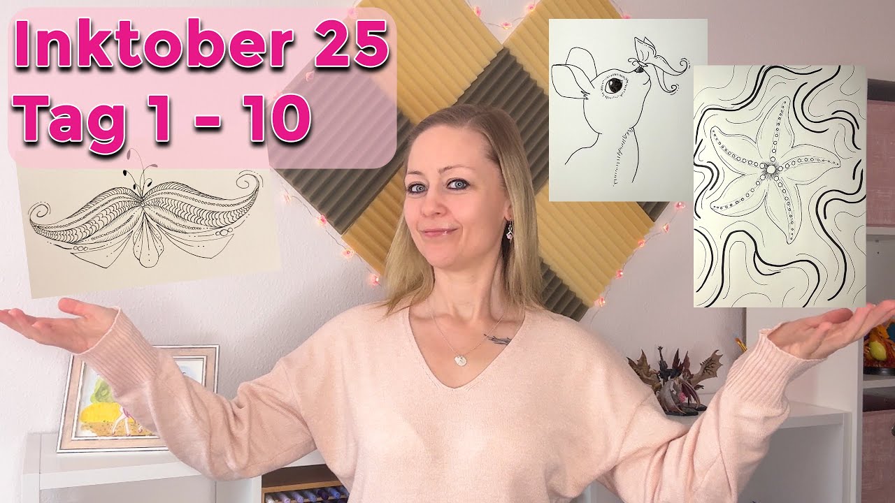 🎨 Inktober für Anfänger – Meine ersten 10 Tage + Tipps zum Durchhalten