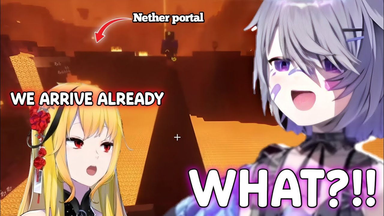 Bijou Amazed by Kaela's Way to Find a Way Back Home From the Nether |【Hololive】