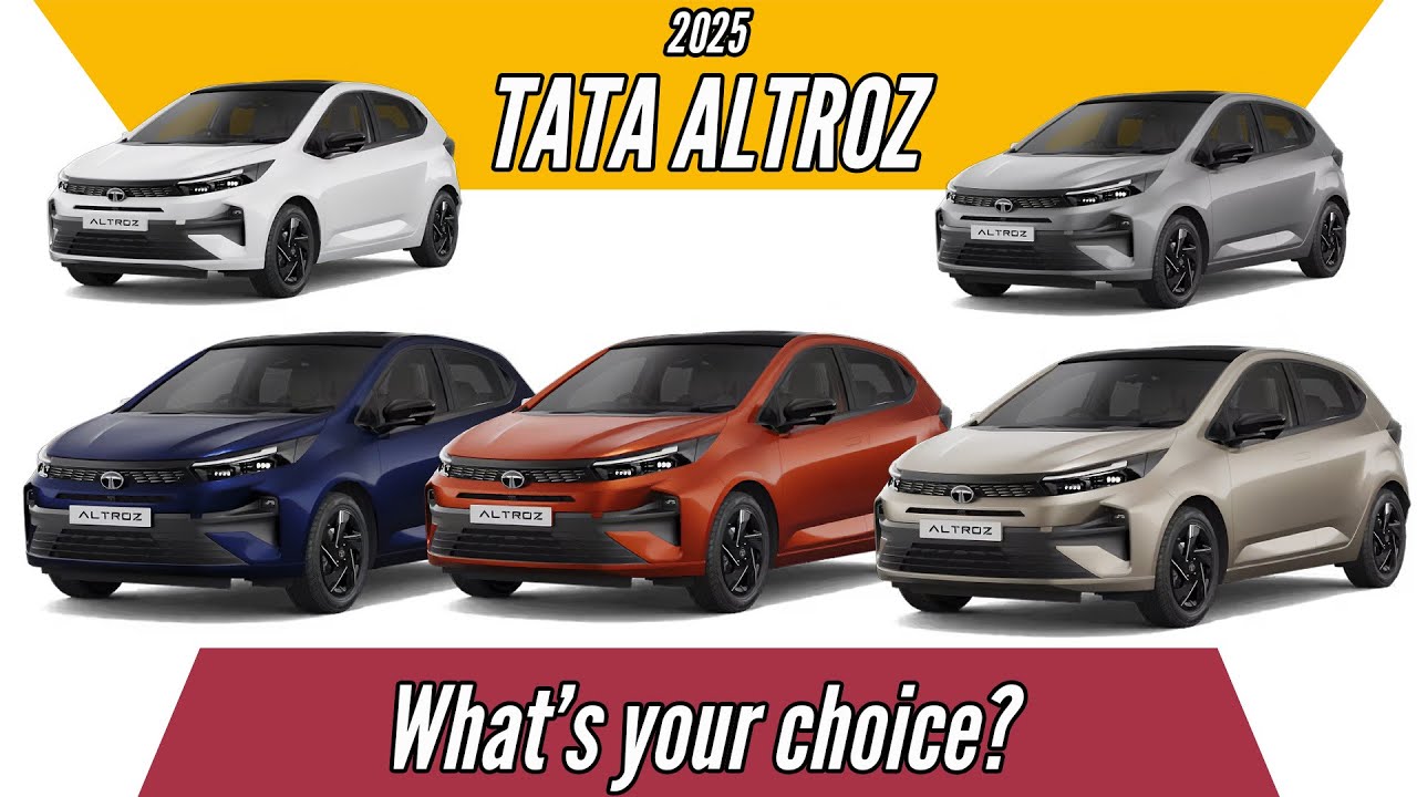 All-New Tata Altroz 2025 - Color Options - Images | AUTOBICS