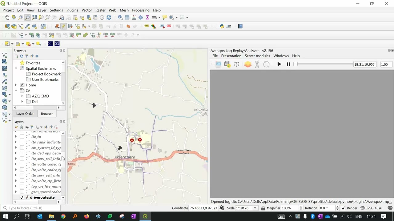 How to  Make and Upload Drive Route in AZENQOS(AZQ)