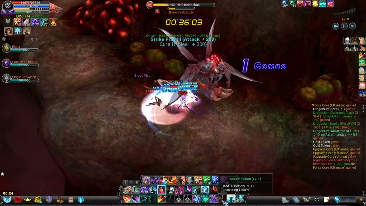 Cabal Online(NA) Episode 41: FB Solo Purifier in the forest(Bosses new stats)