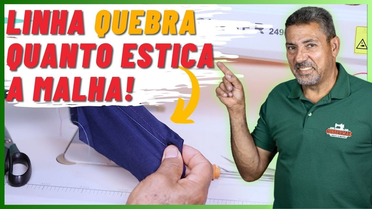 REGULANDO A RETA INDUSTRIAL PARA COSTURAR MALHA!