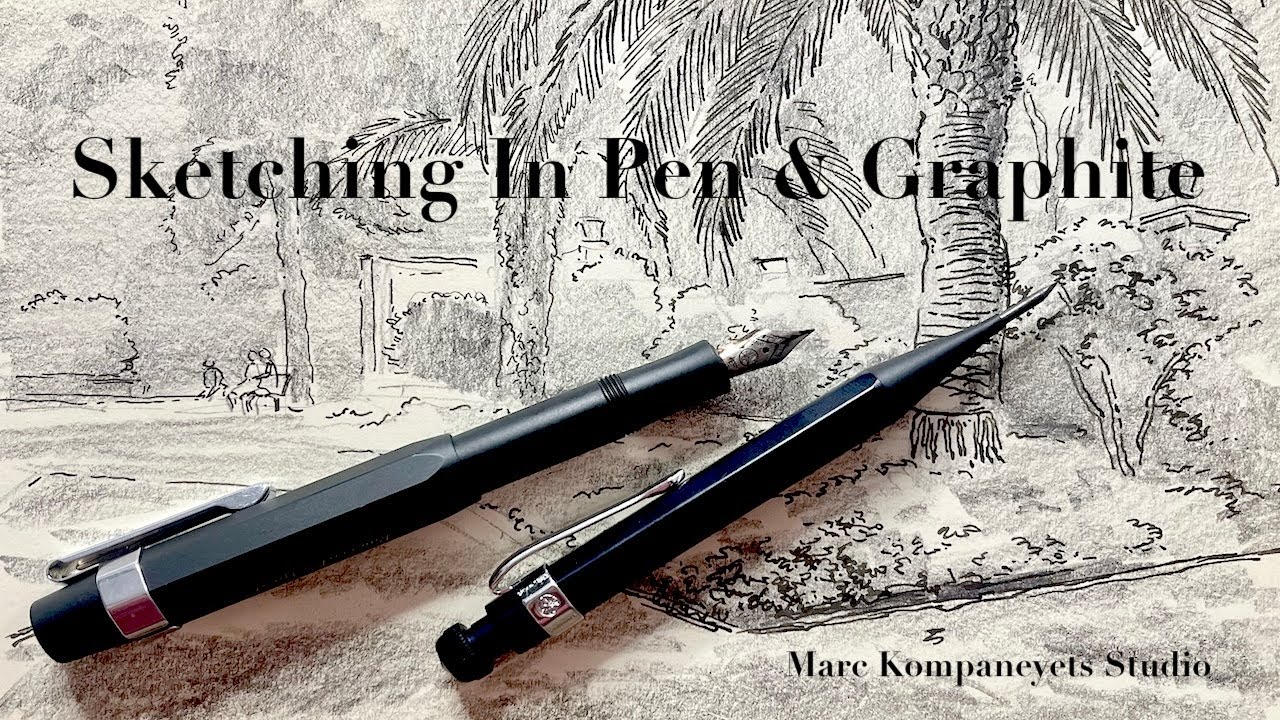 Sketching In Pen & Graphite