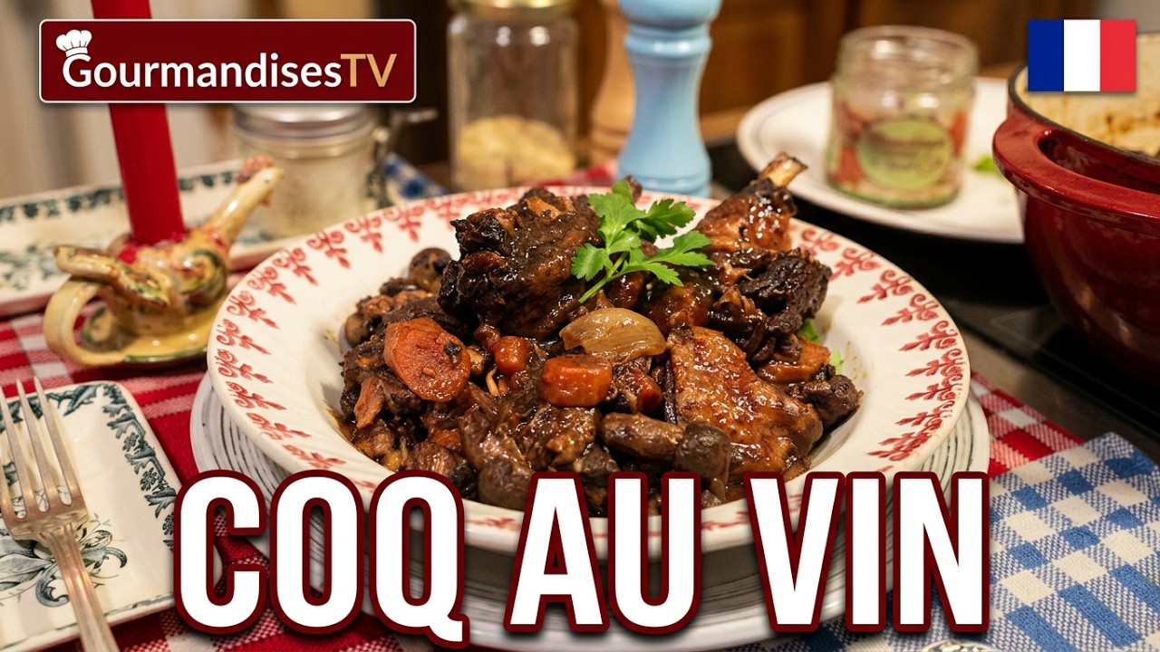MON COQ AU VIN à l'Ancienne façon Grand Mère Mitraille - Gourmandises TV