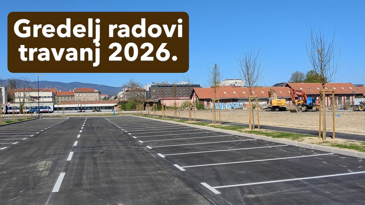 Gredelj parking stanje radova, Zagreb, travanj 2026.