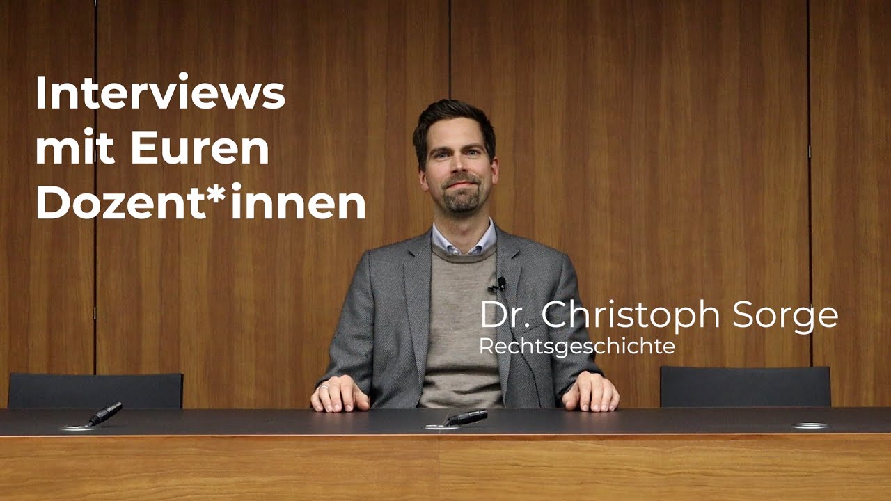 Interview mit Dr. Christoph Sorge // FSR Jura Hannover