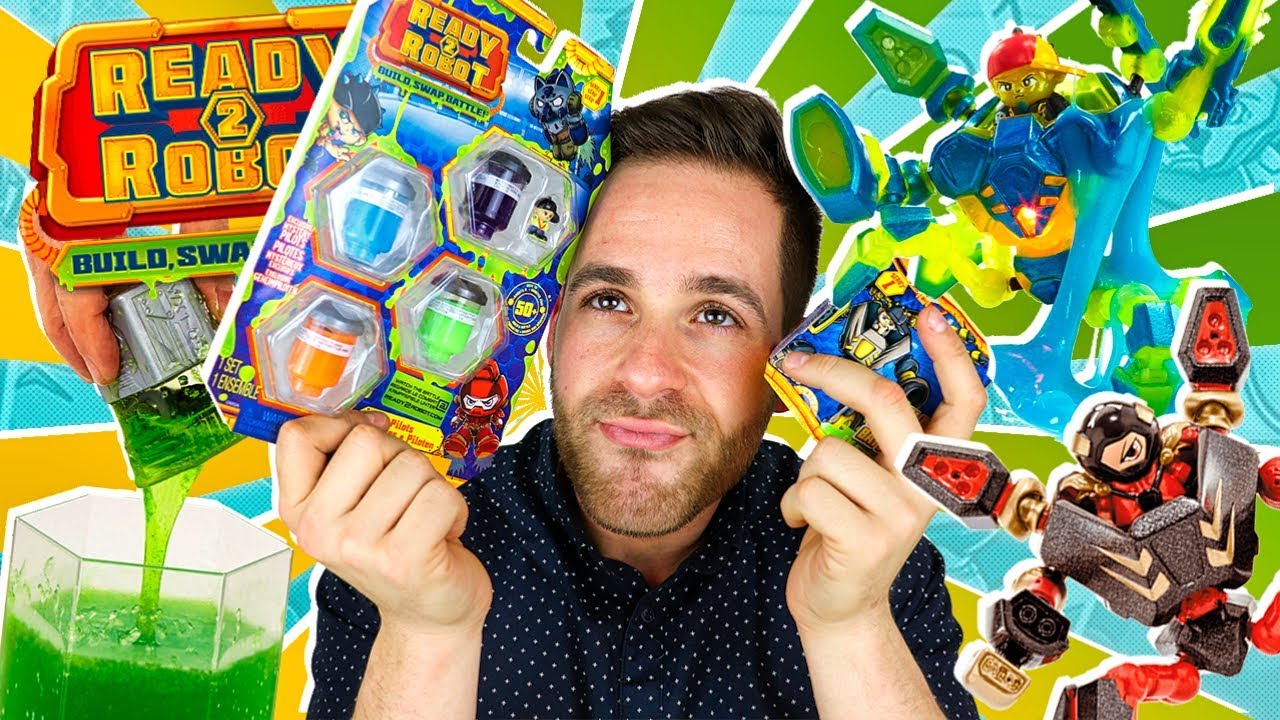 Ready 2 Robot Series 1 UNBOXING SLIME SQUAD PACK + CAJA | Mega UNBOXING Ready 2 Robot en Pe Toys