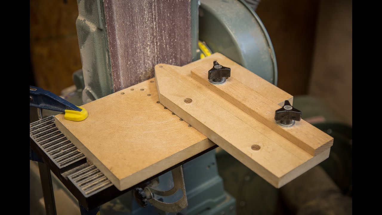 Radius Sanding Jig (wood) - for your Belt Sander