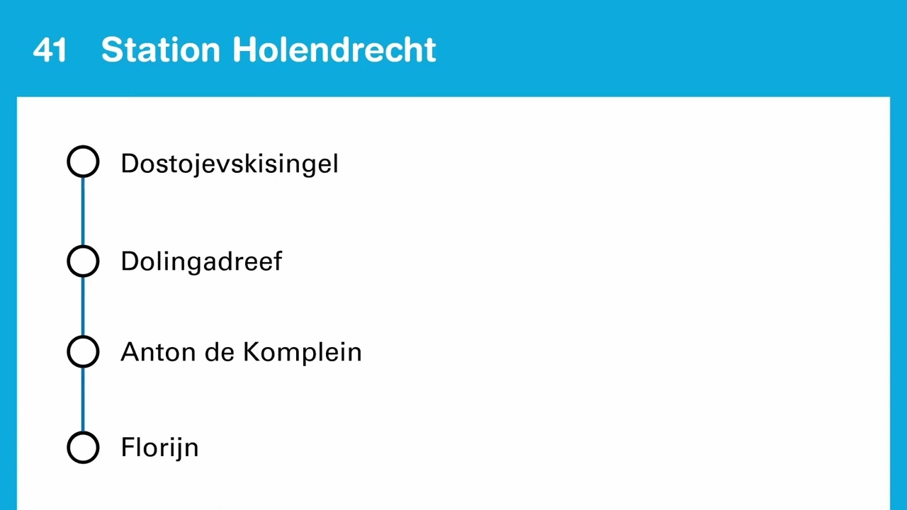 Omroepen Lijn 41 GVB Amsterdam: Muiderpoortstation - Station Holendrecht