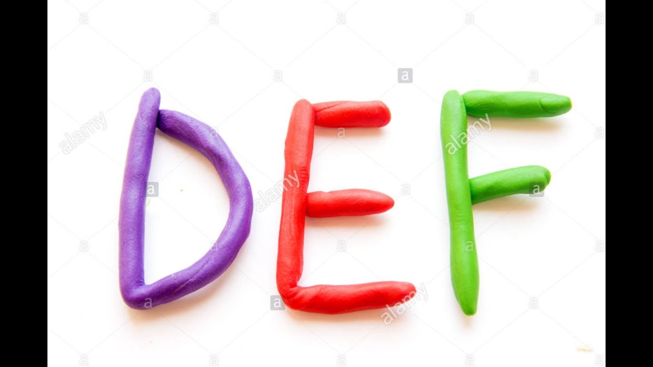 Lettres D E F