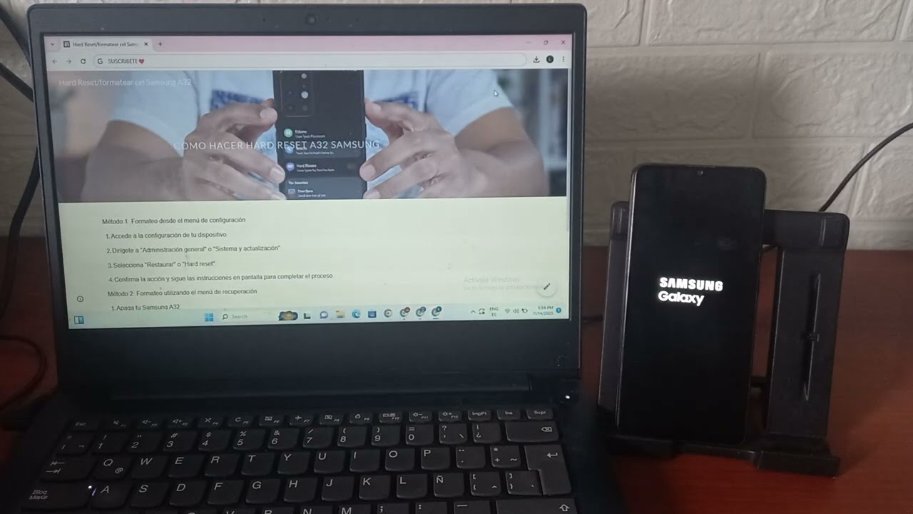 COMO FORMATEAR CEL SAMSUNG A32  HARD RESET